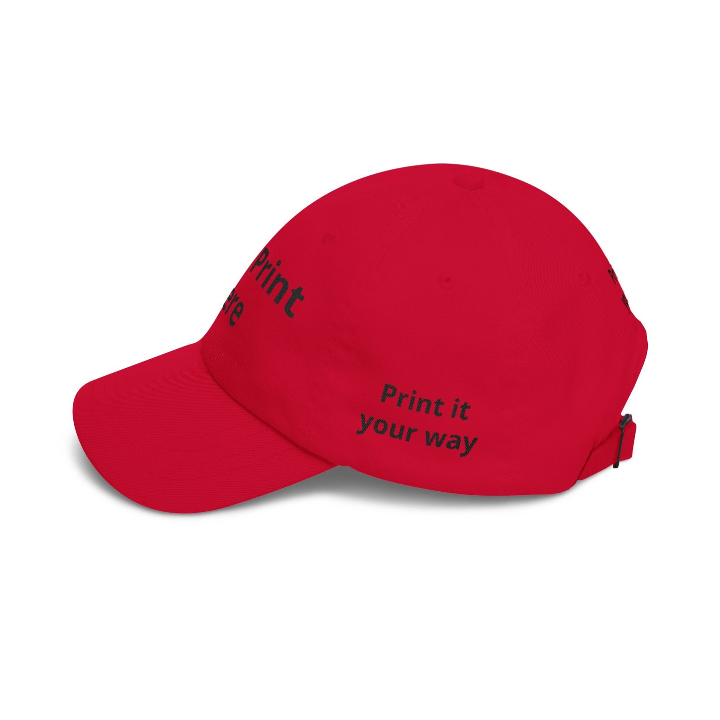 Custom Embroidered Dad Cap - "Your Print Here" Personalized Baseball Hat
