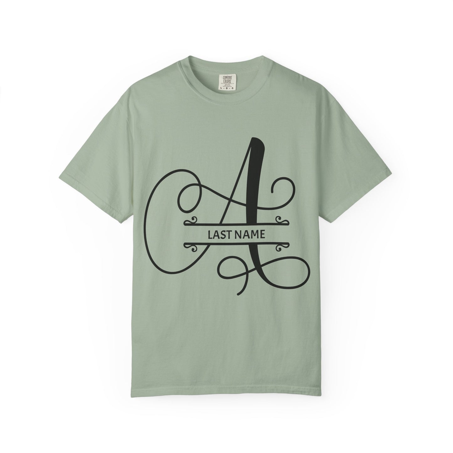 Custom Monogram T-Shirt — Personalized Initial A Tee