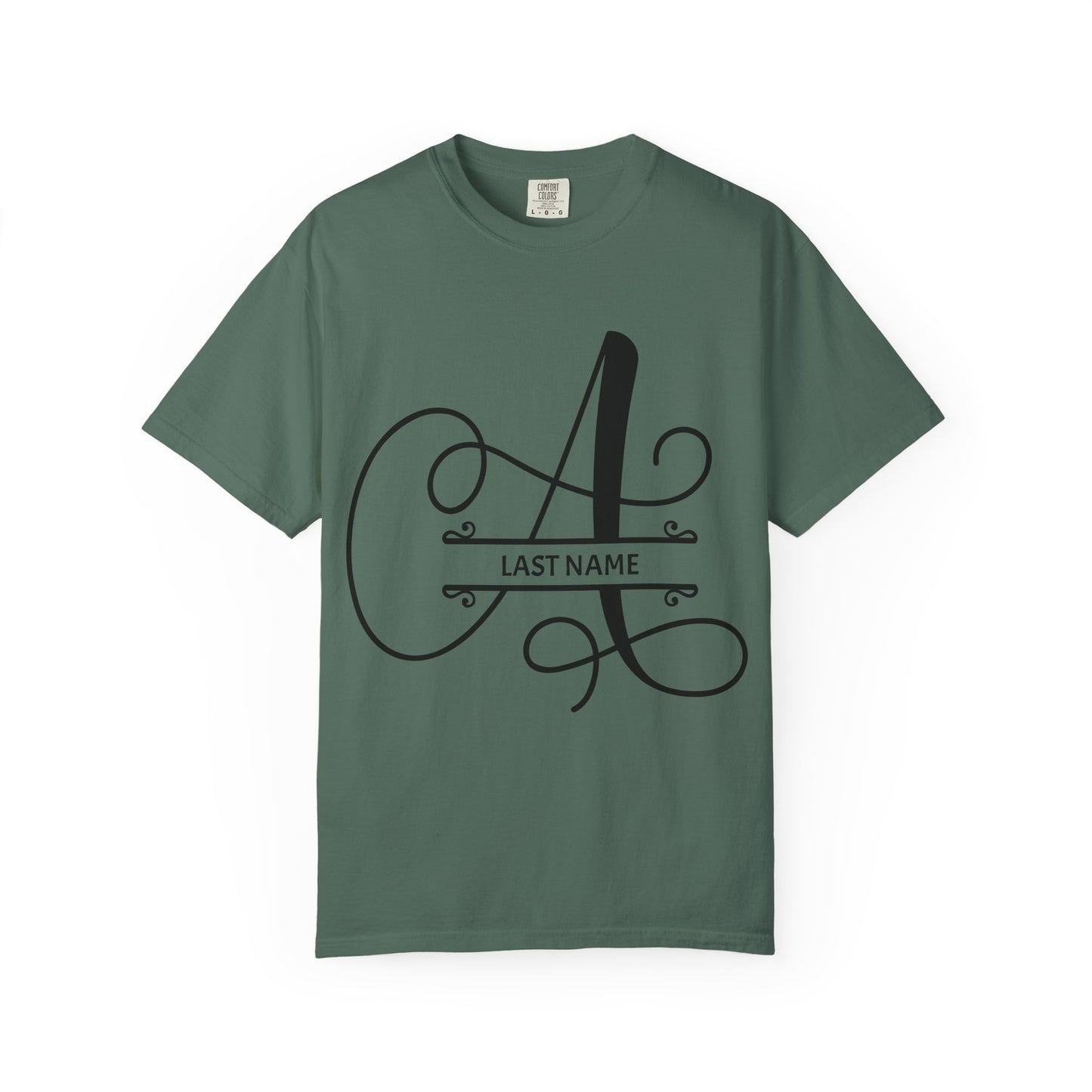 Custom Monogram T-Shirt — Personalized Initial A Tee