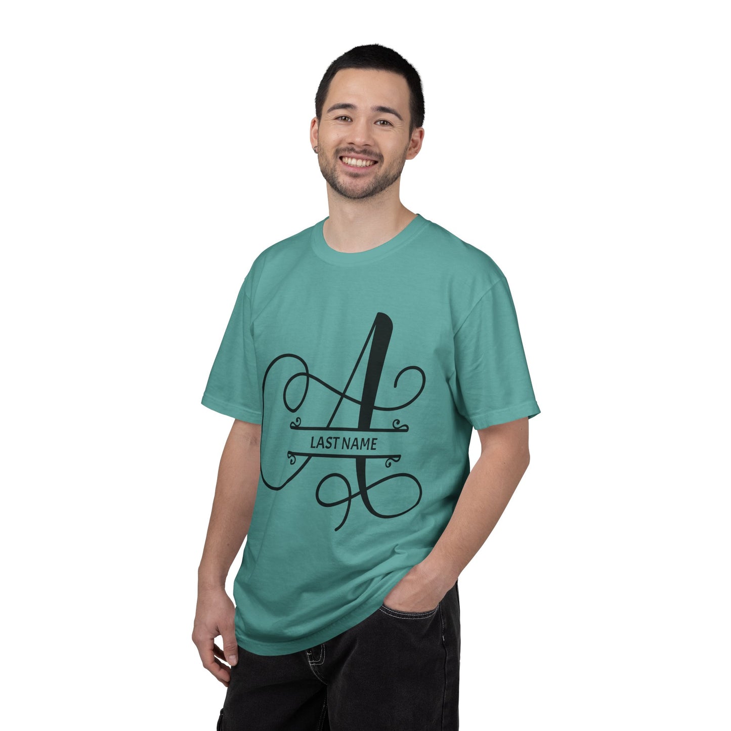 Custom Monogram T-Shirt — Personalized Initial A Tee