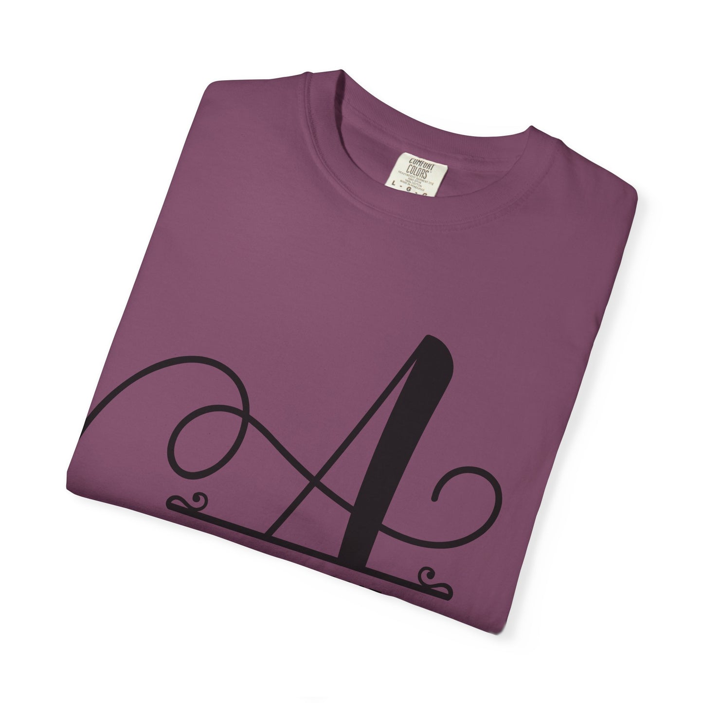 Custom Monogram T-Shirt — Personalized Initial A Tee
