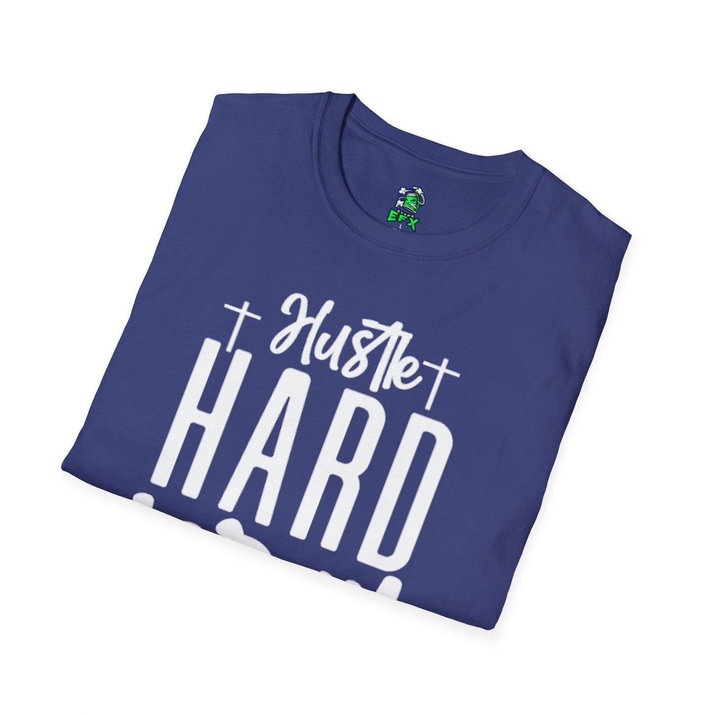 Unisex Hustle Pray Harder T-Shirt, Motivational Tee, Faith-Inspired Apparel, Inspirational Gift, Christian Fashion