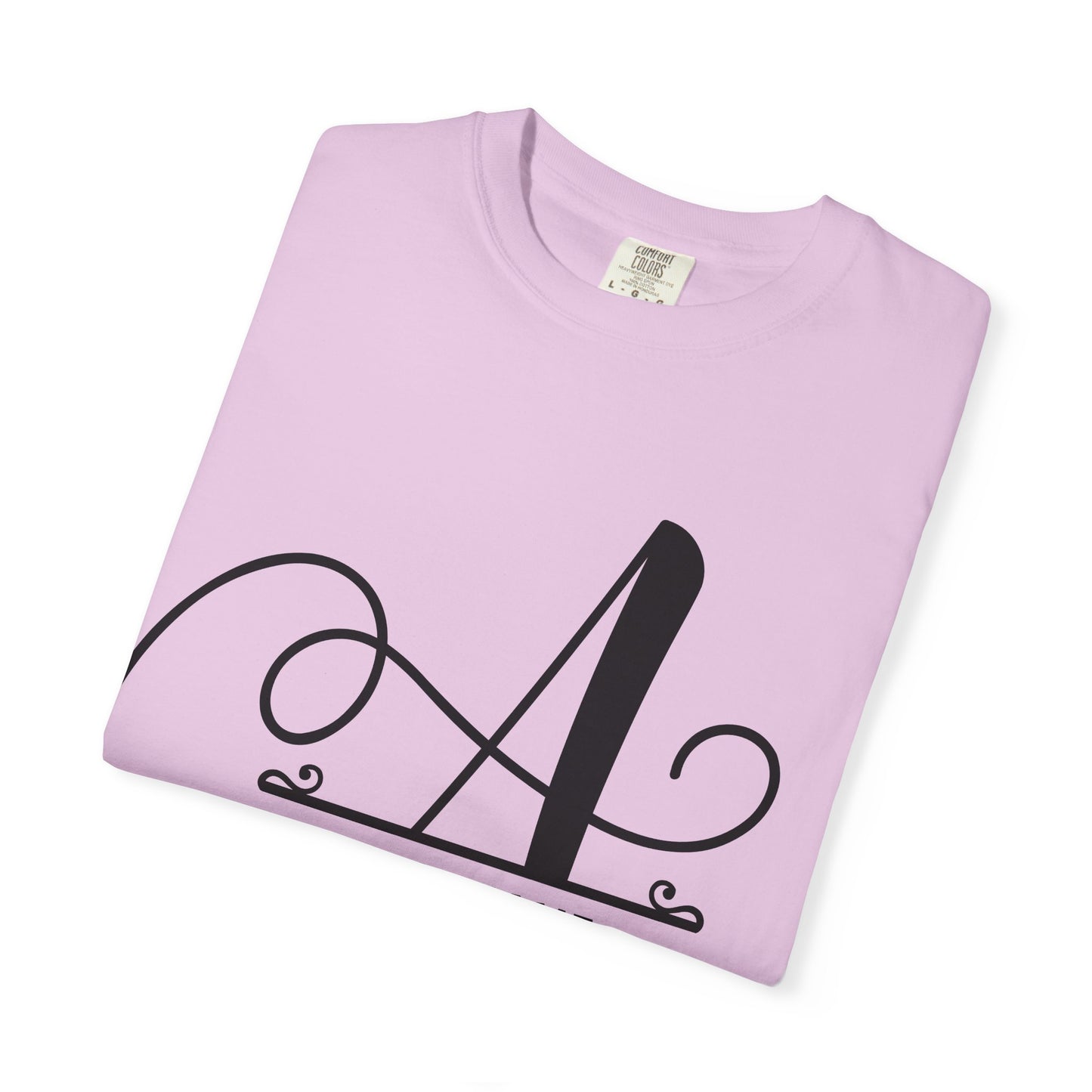 Custom Monogram T-Shirt — Personalized Initial A Tee