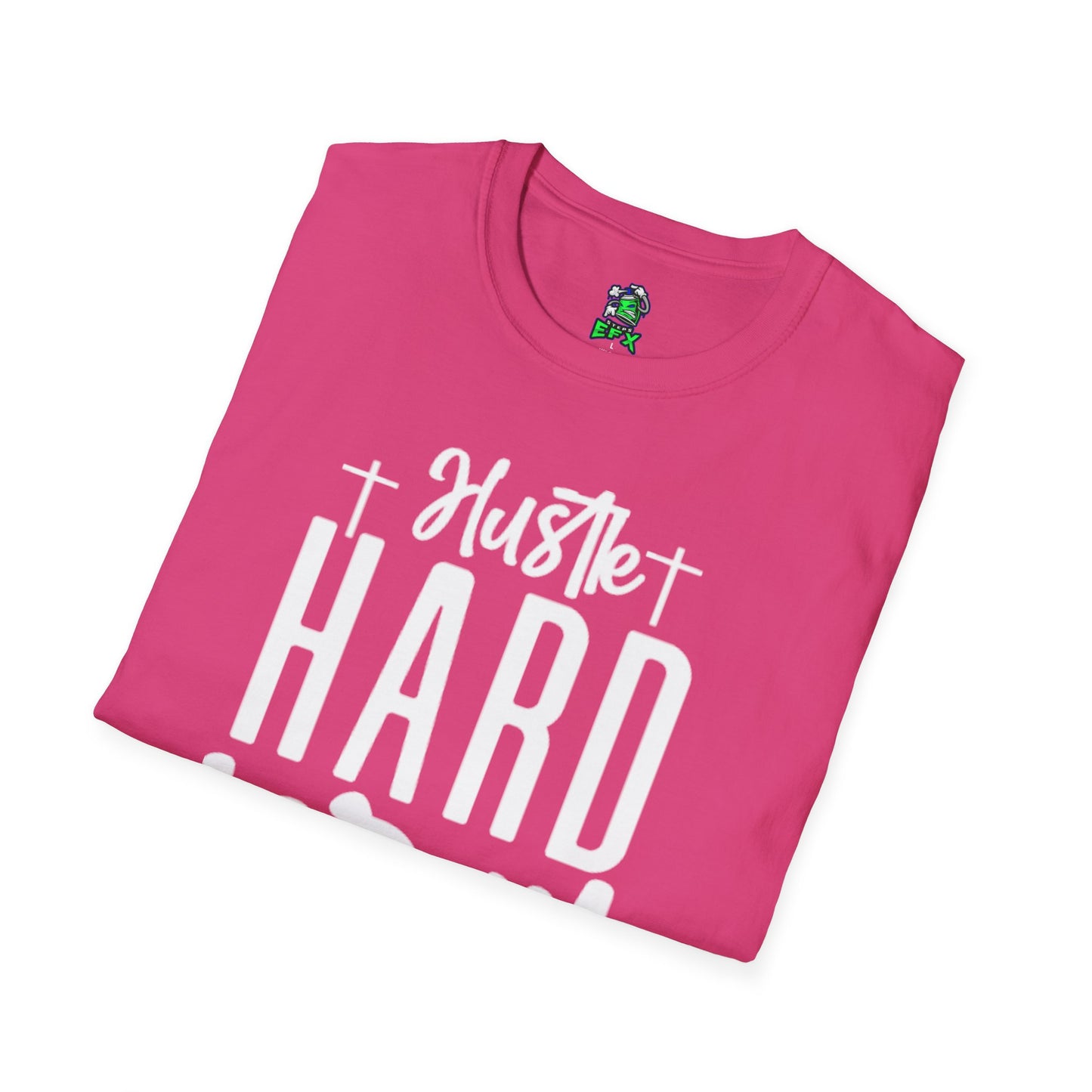 Unisex Hustle Pray Harder T-Shirt, Motivational Tee, Faith-Inspired Apparel, Inspirational Gift, Christian Fashion