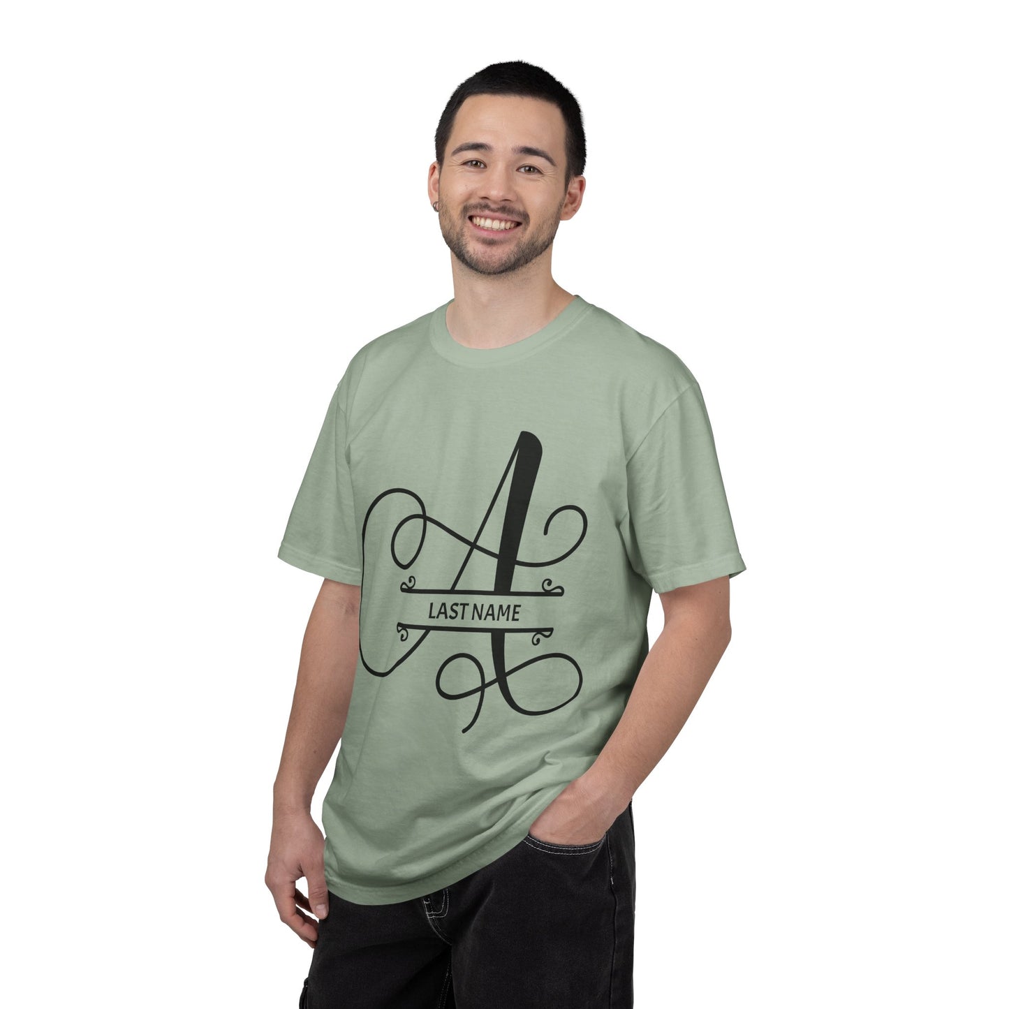 Custom Monogram T-Shirt — Personalized Initial A Tee