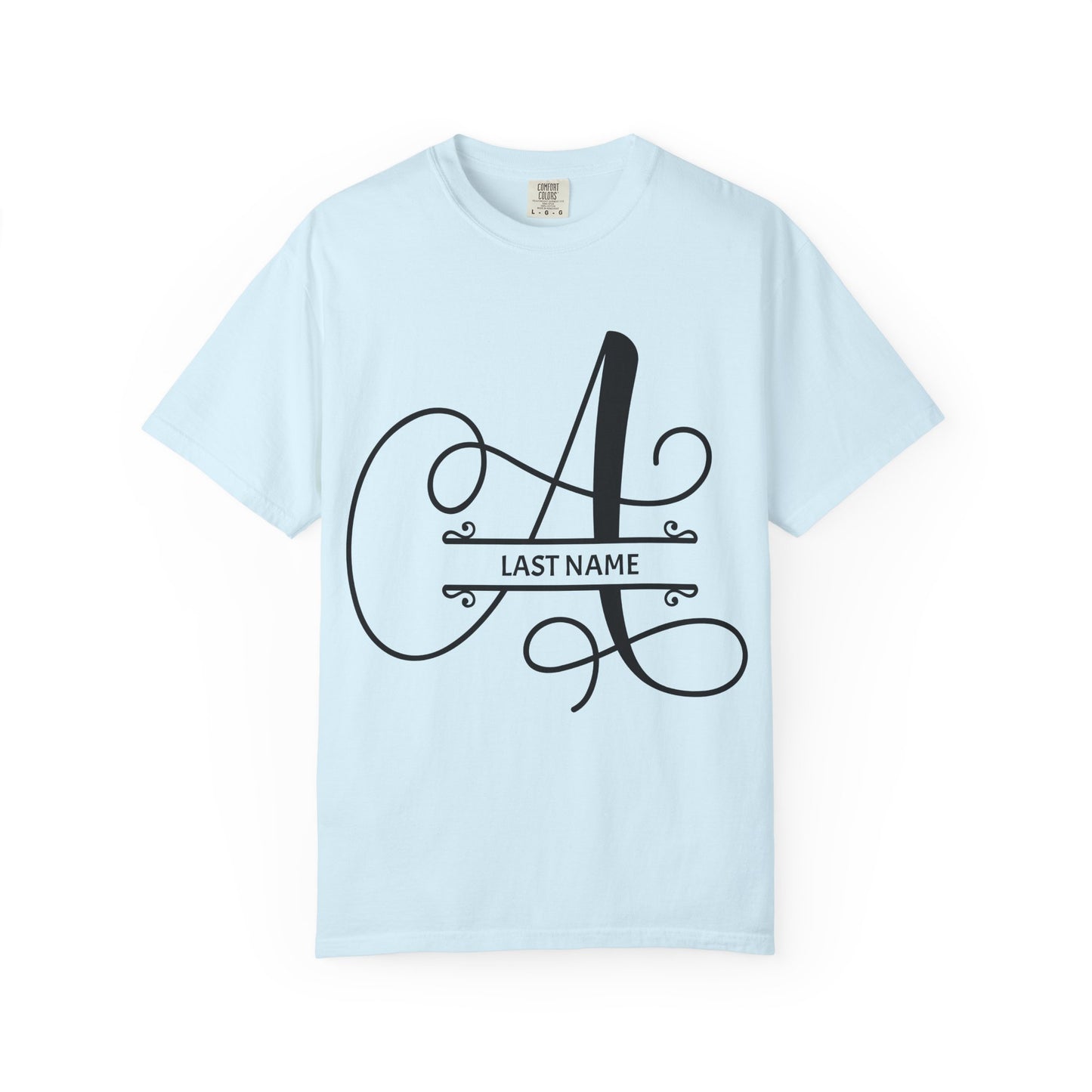 Custom Monogram T-Shirt — Personalized Initial A Tee