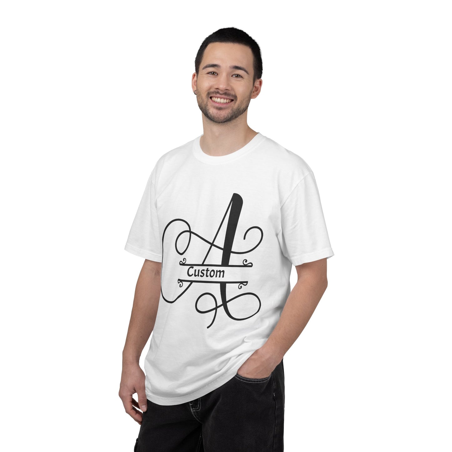 Custom Monogram T-Shirt — Personalized Initial A Tee