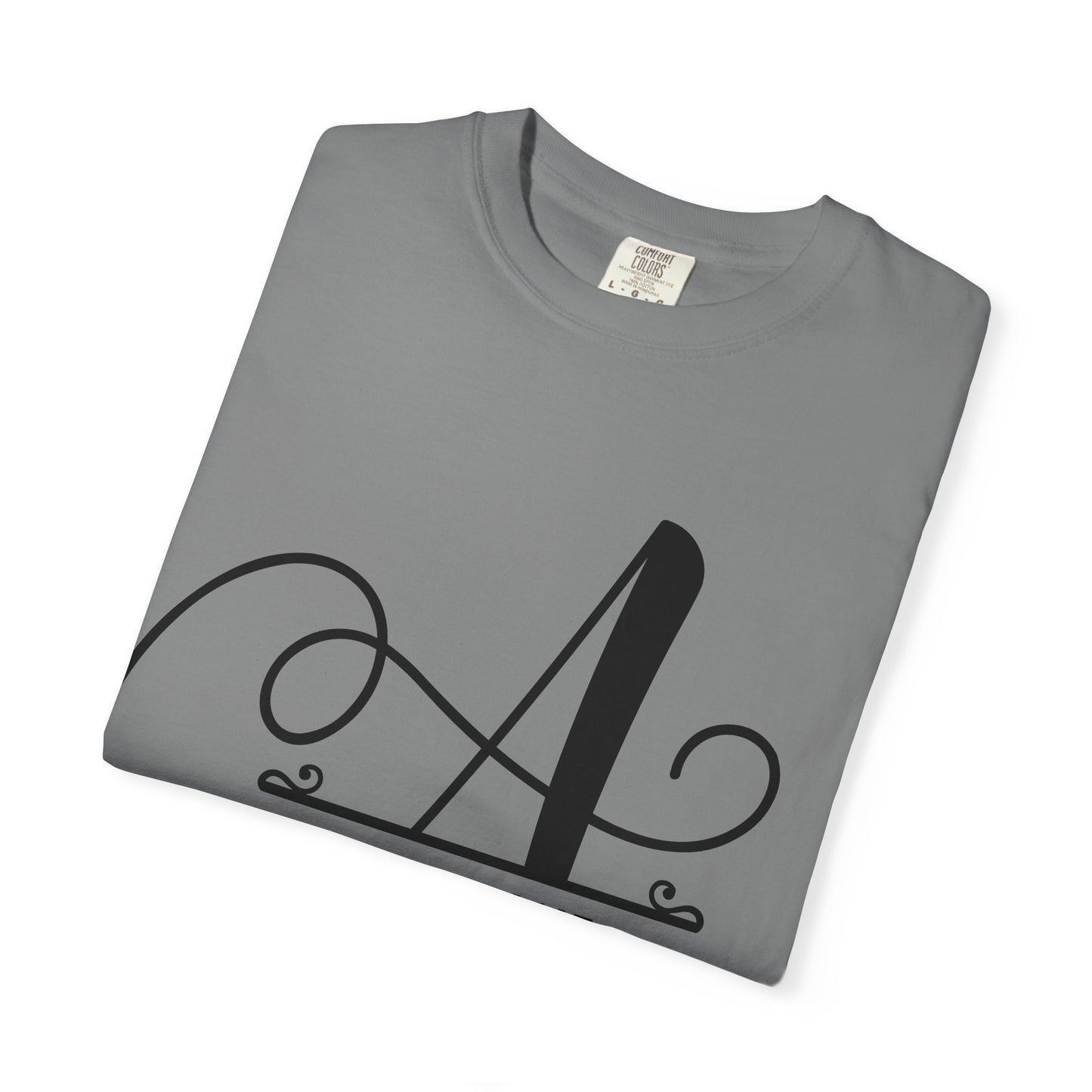 Custom Monogram T-Shirt — Personalized Initial A Tee