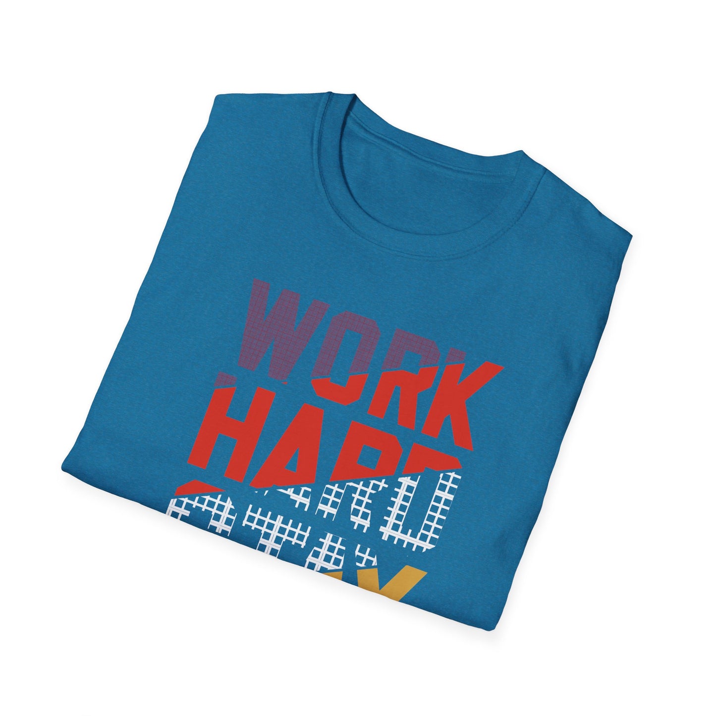 Motivational Unisex Softstyle T-Shirt - Work Hard Stay Humble, Inspirational Tee, Gift for Friends, Casual Wear, Daily Reminder