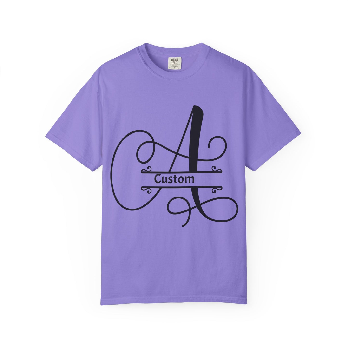 Custom Monogram T-Shirt — Personalized Initial A Tee