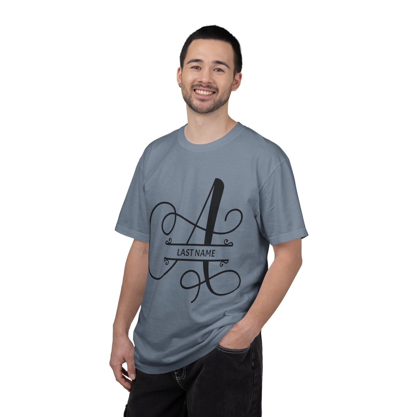 Custom Monogram T-Shirt — Personalized Initial A Tee