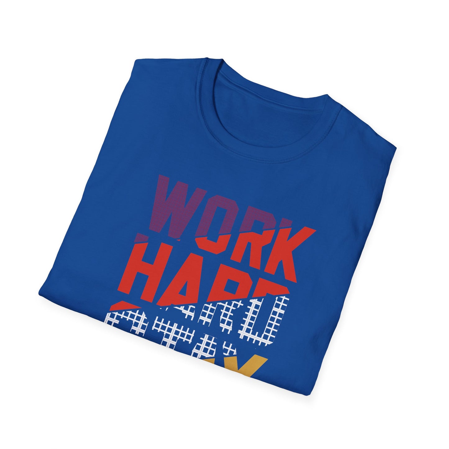 Motivational Unisex Softstyle T-Shirt - Work Hard Stay Humble, Inspirational Tee, Gift for Friends, Casual Wear, Daily Reminder