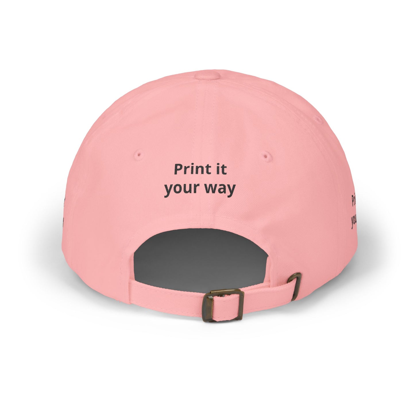 Custom Embroidered Dad Cap - "Your Print Here" Personalized Baseball Hat