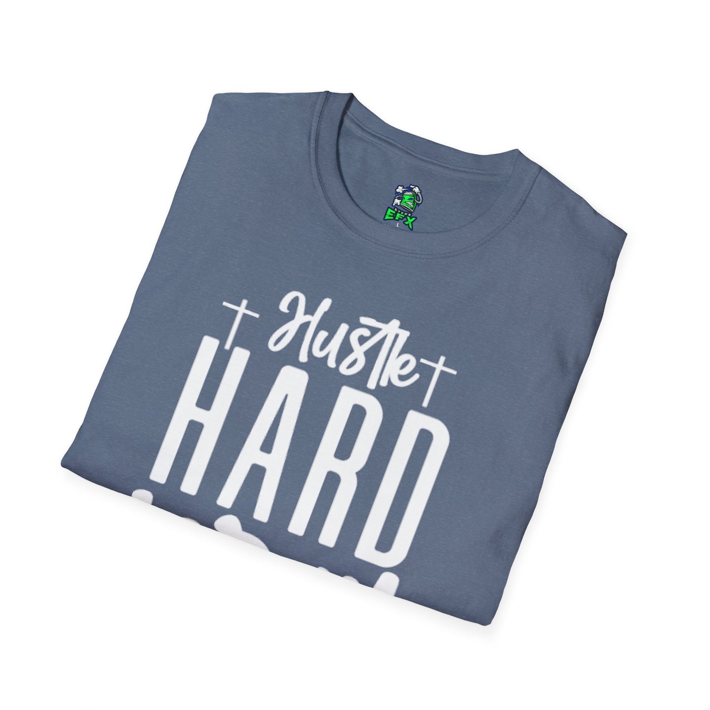 Unisex Hustle Pray Harder T-Shirt, Motivational Tee, Faith-Inspired Apparel, Inspirational Gift, Christian Fashion