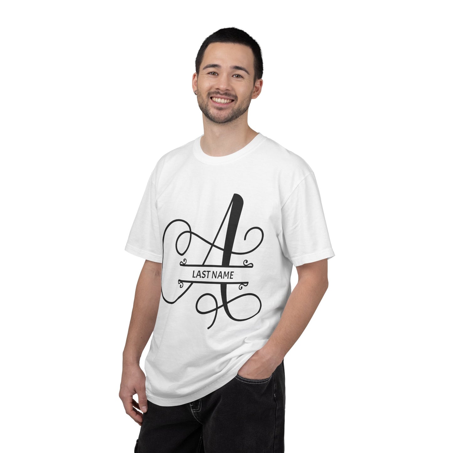 Custom Monogram T-Shirt — Personalized Initial A Tee