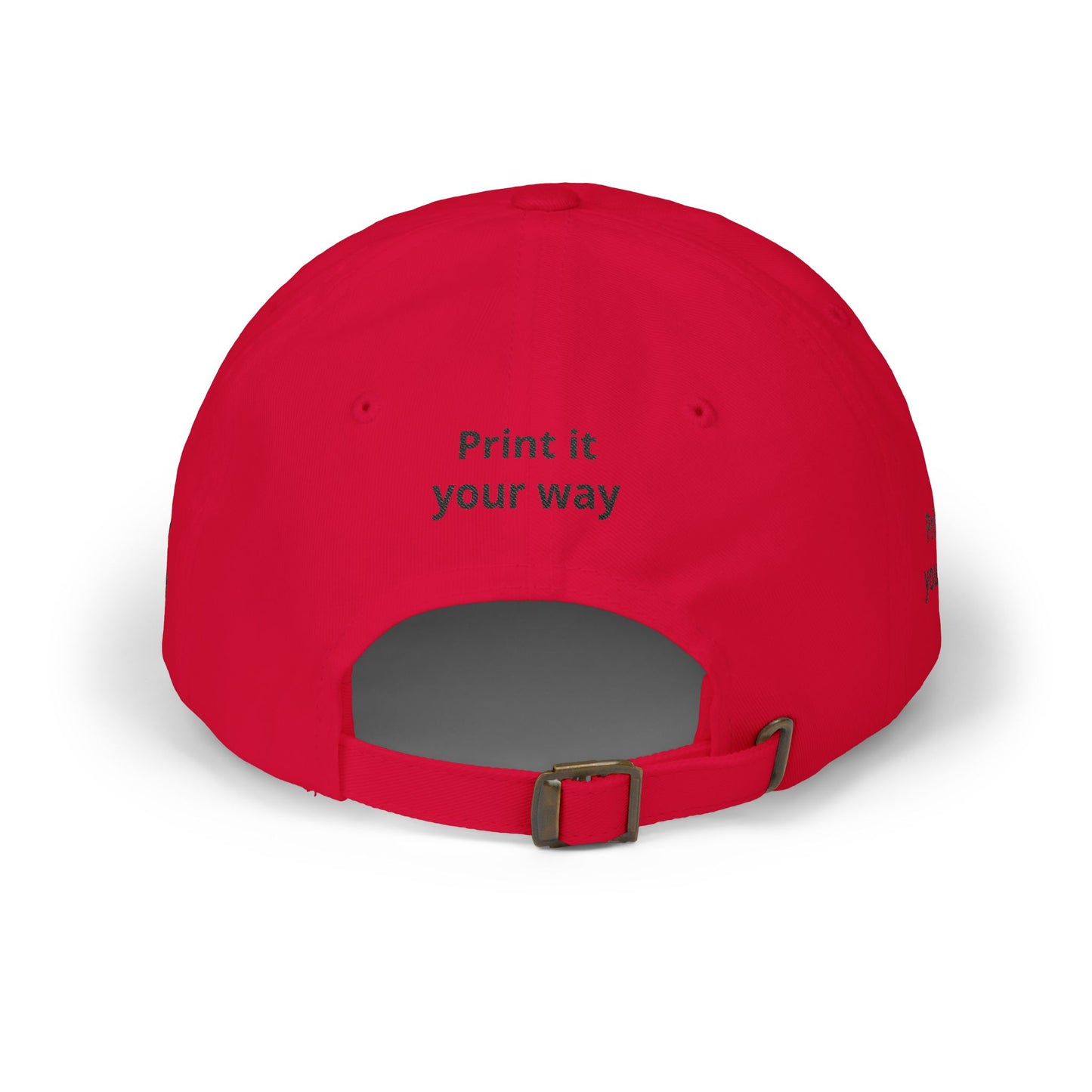 Custom Embroidered Dad Cap - "Your Print Here" Personalized Baseball Hat