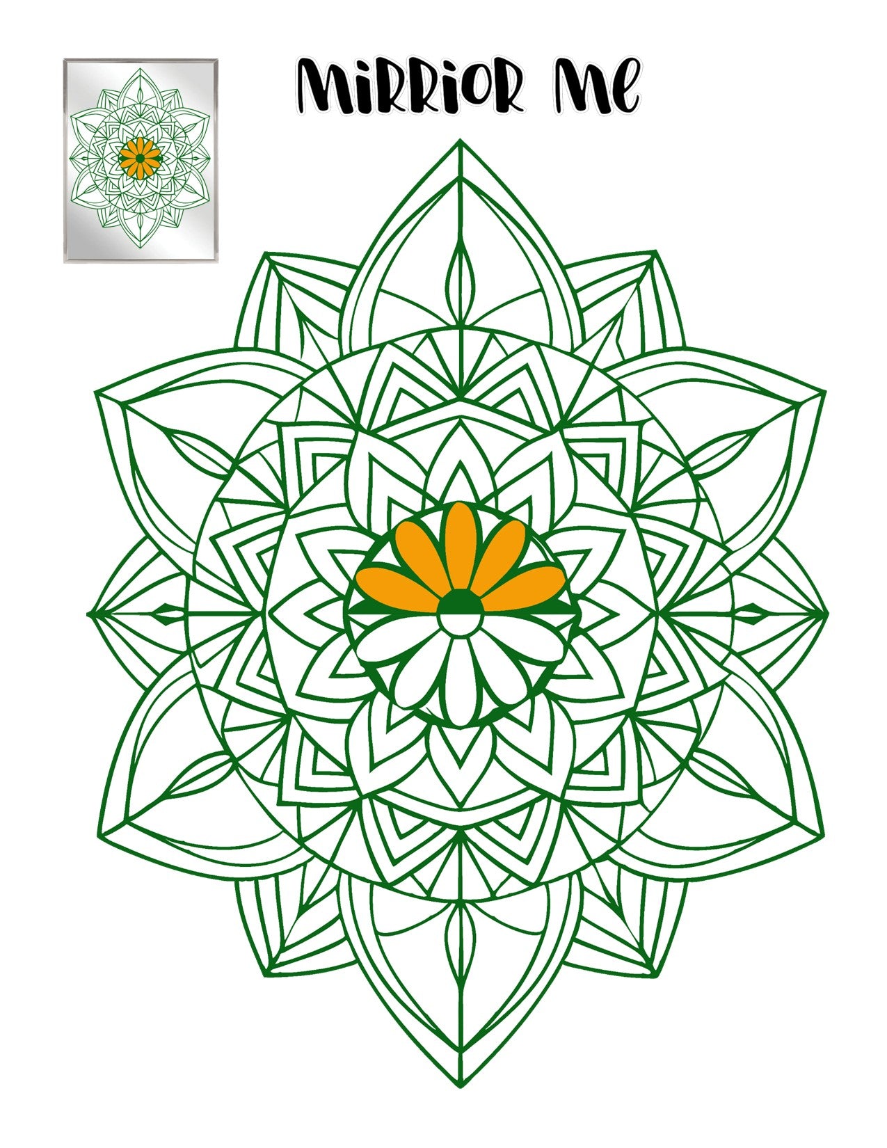 GEOMETRIC SHAPES AND MAZES Can YOU Mirror Me COLORING AND ACTIVITY BOOK